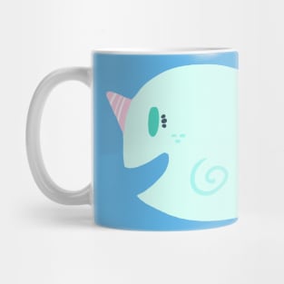 SeaFoam Narwhal Cotton Candy Mug